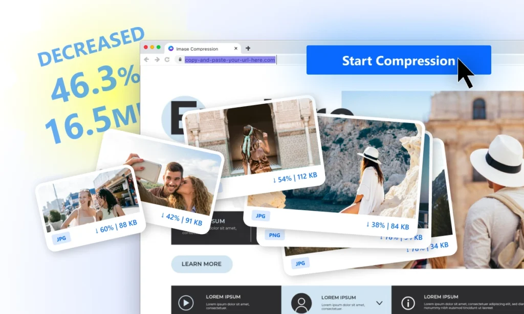 website compression website image compression